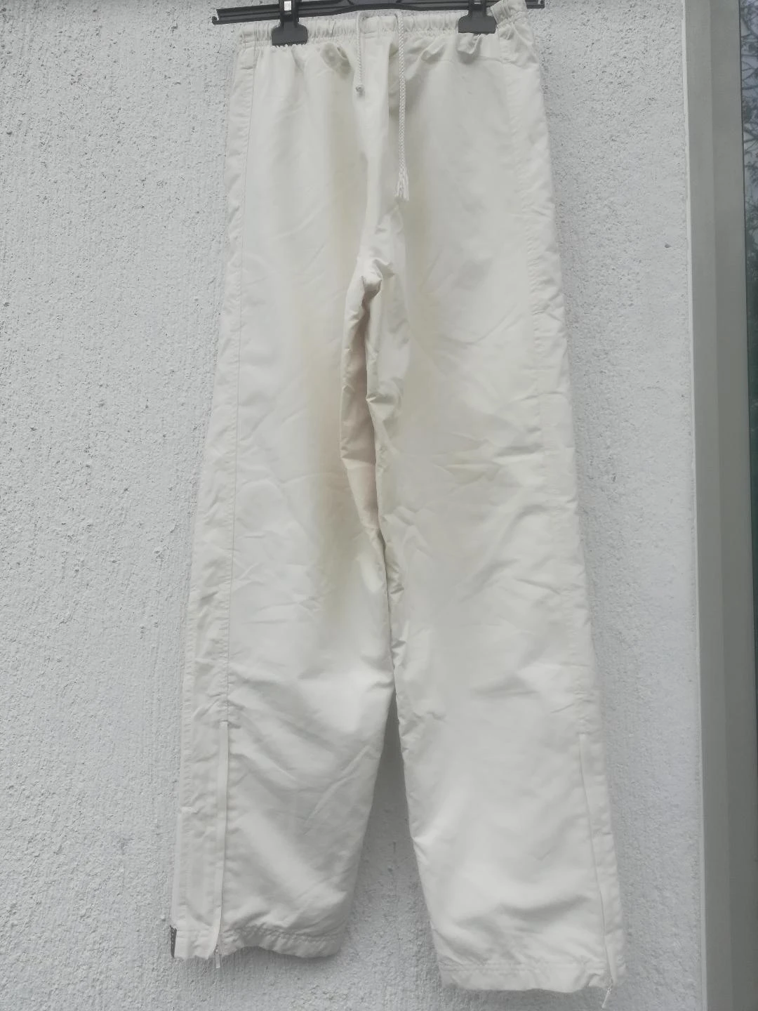 Elastische broek met koord Uniseks (Heren/Dames) joggingstijl Ecru T.S (1 vlek) – photo 7